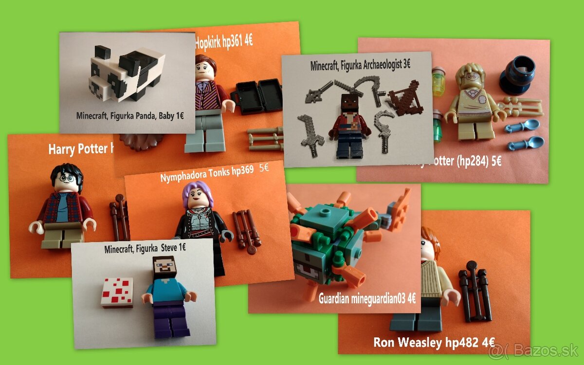 Lego® Figúrky, Harry Potter, Minecraft (ako nové, nehrané)