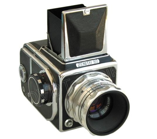 ZENITH 80 medium format camera+objektiv Industrar 29 r.57-72