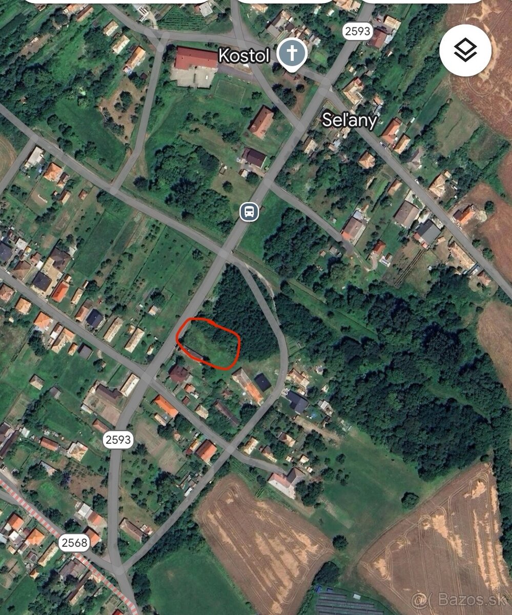 Stavebný pozemok Seľany 730m2