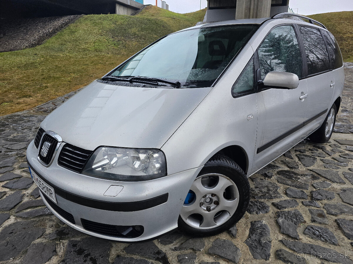 SEAT ALHAMBRA 1.9TDI 85KW  M/6 ťažné / BEZ KOROZIE/