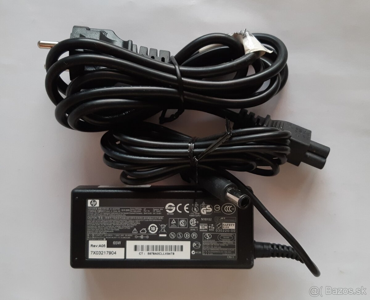 Original HP AC Adapter PPP009L/nabijacka/zdroj pre notebook