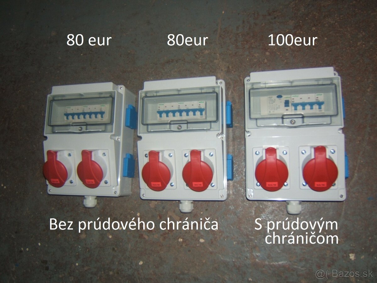 Predám nové zásuvkové rozvádzače, viac kusov.