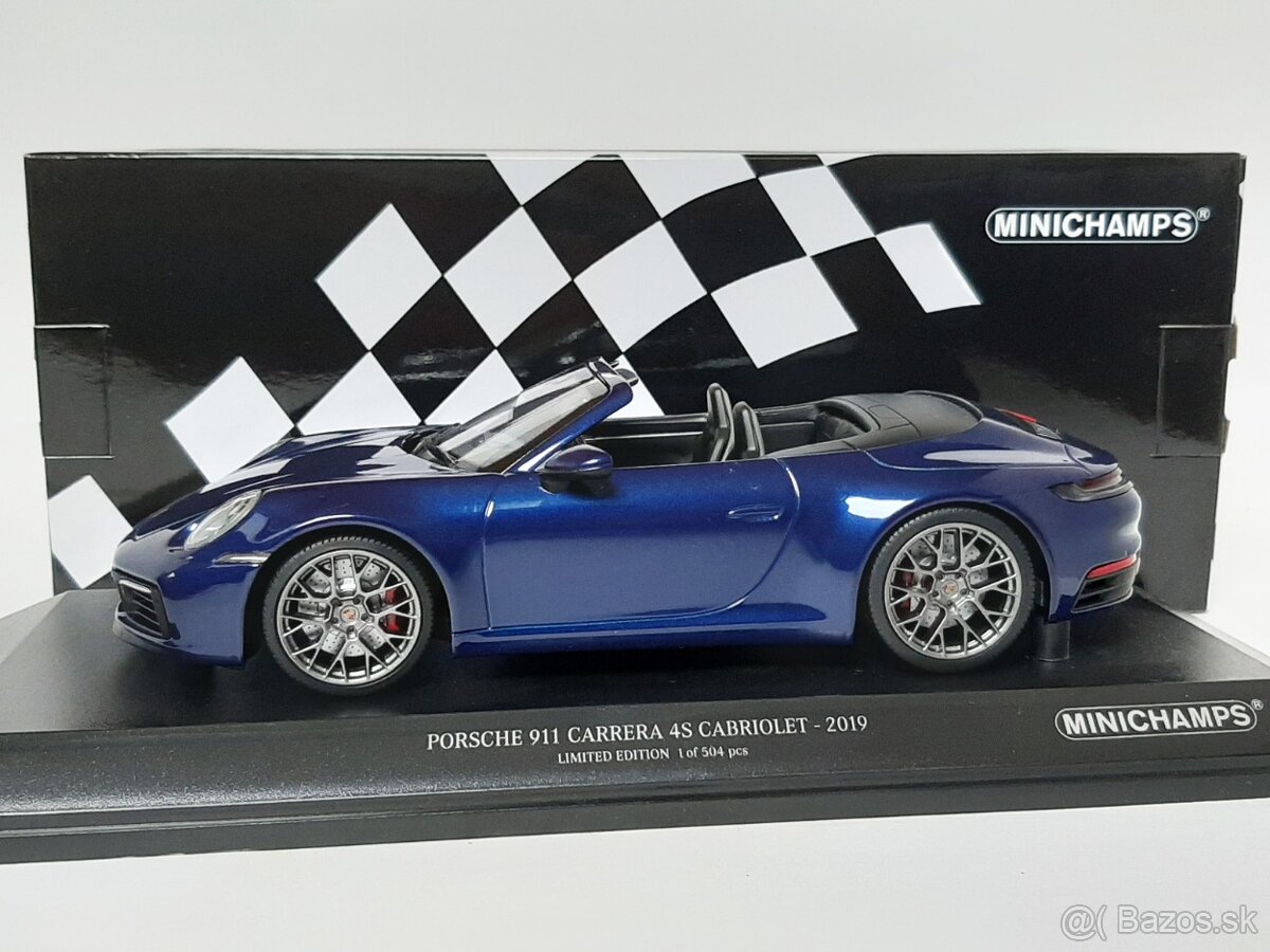 1:18 - Porsche 911 Carrera Cabrio (2019) - Minichamps - 1:18