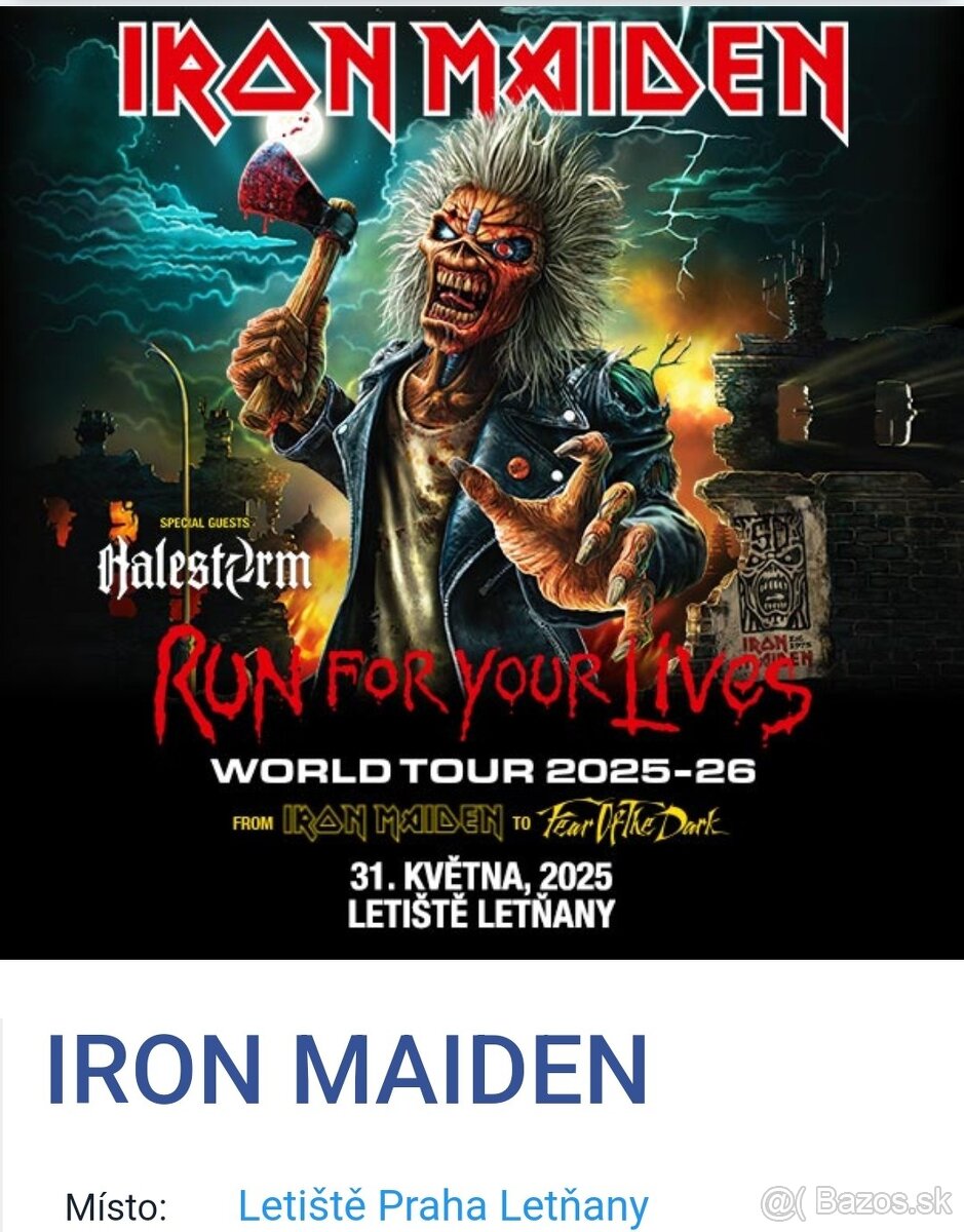 Iron Maiden 31.5.2025 Praha