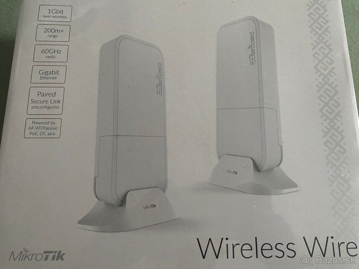 Mikrotik Wireless Wire Bezdrátový 60GHz spoj Nové nerozbalen