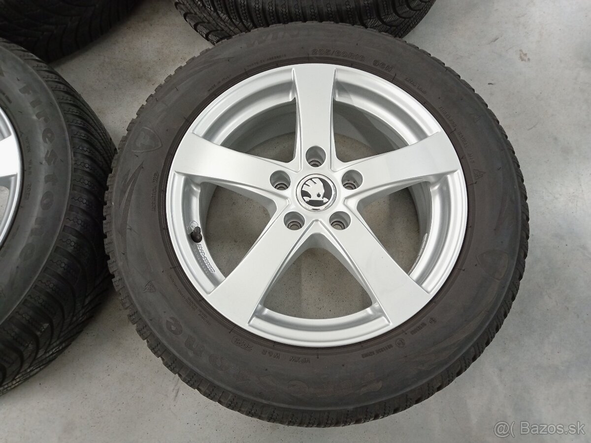 Predam zimne ALU 5x112 R16 6,5J ET46 DEZENT SKODA