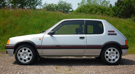 Peugeot 205 gti disky elektrony kolesa