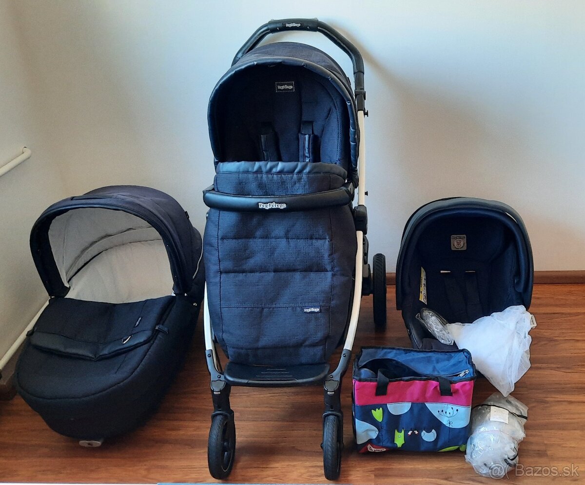 Trojkombinácia Peg Perego BookS Elite Luxe Bluenight