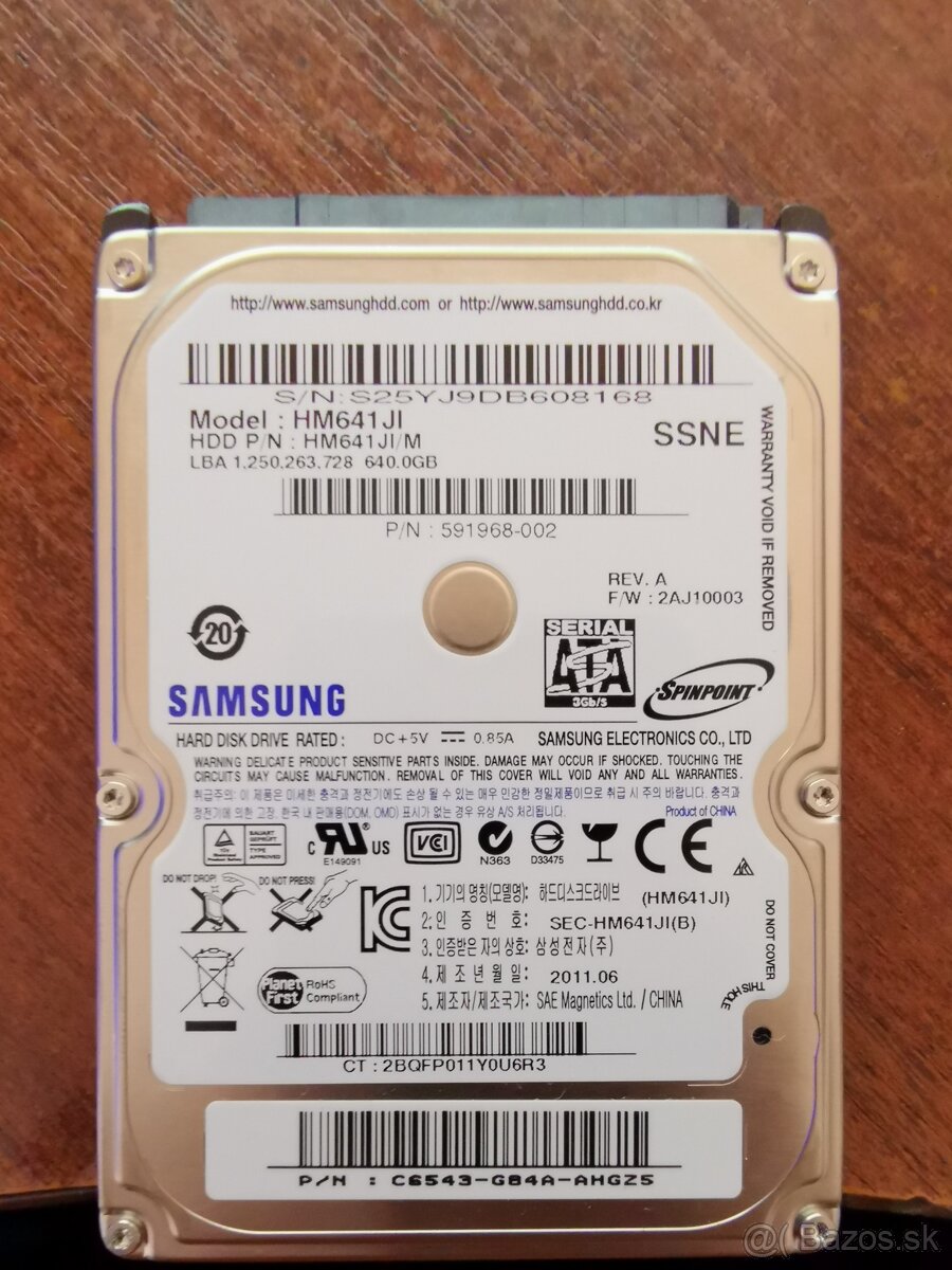 Samsung 2,5" - 640GB