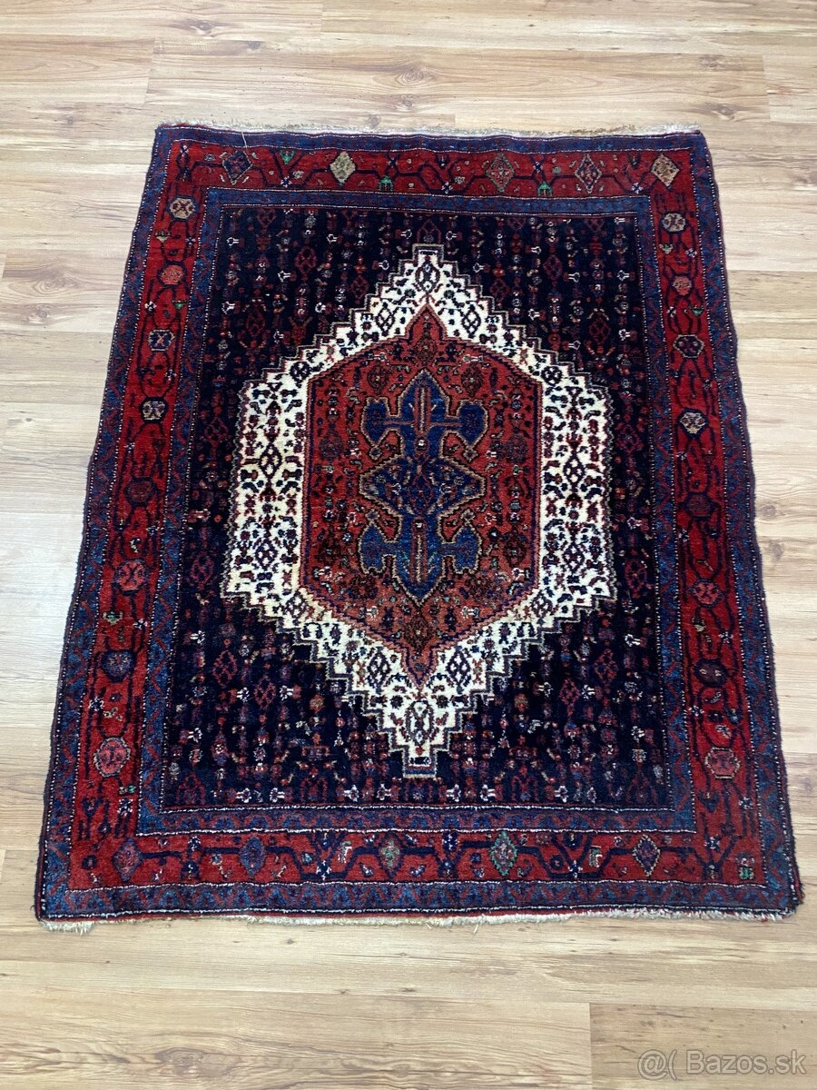Krásny ručne viazaný vintage koberec Seneh, 158x124