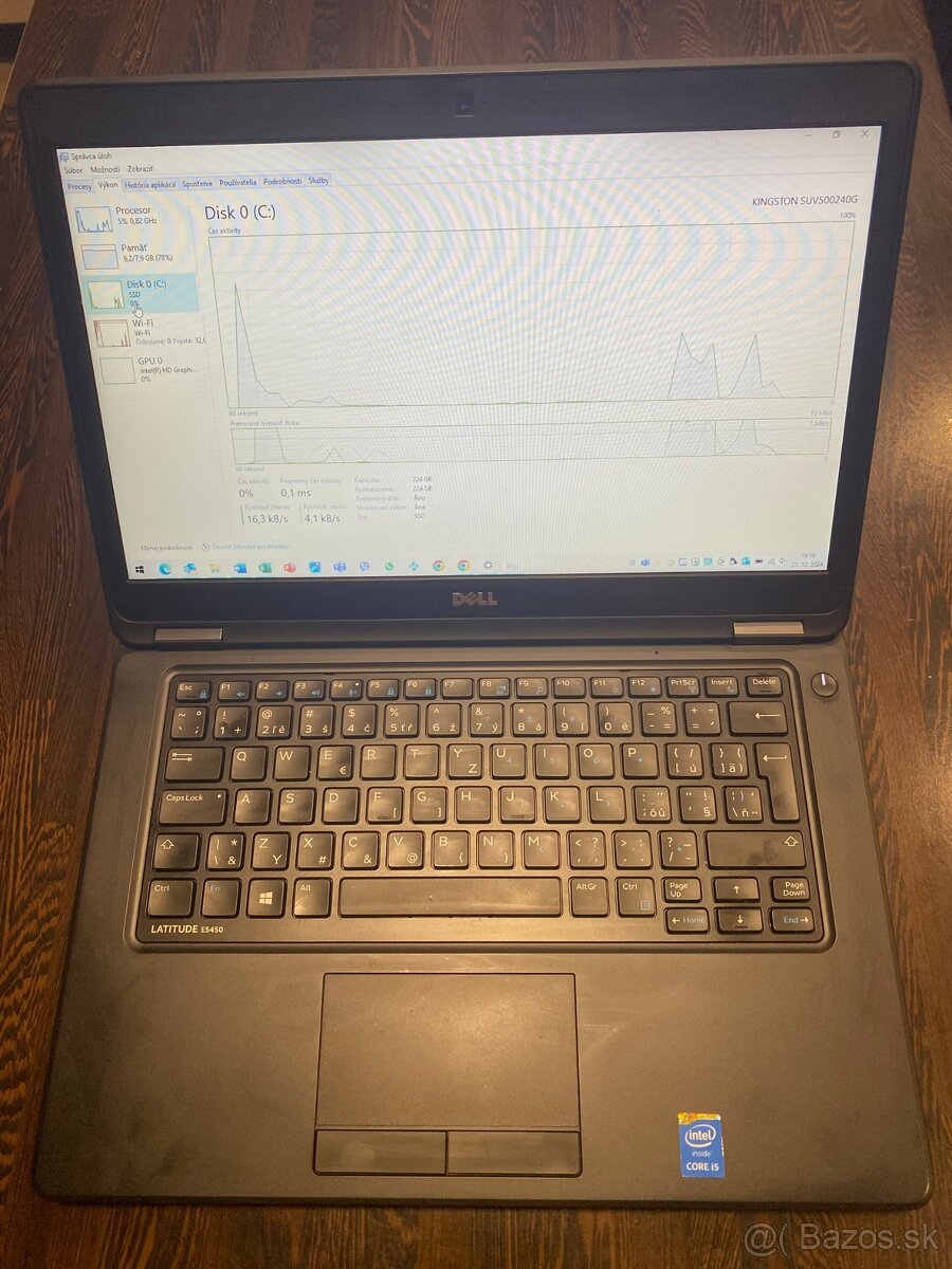 Dell Latitude E5450, 8 Gb Ram, SSD 240 GB