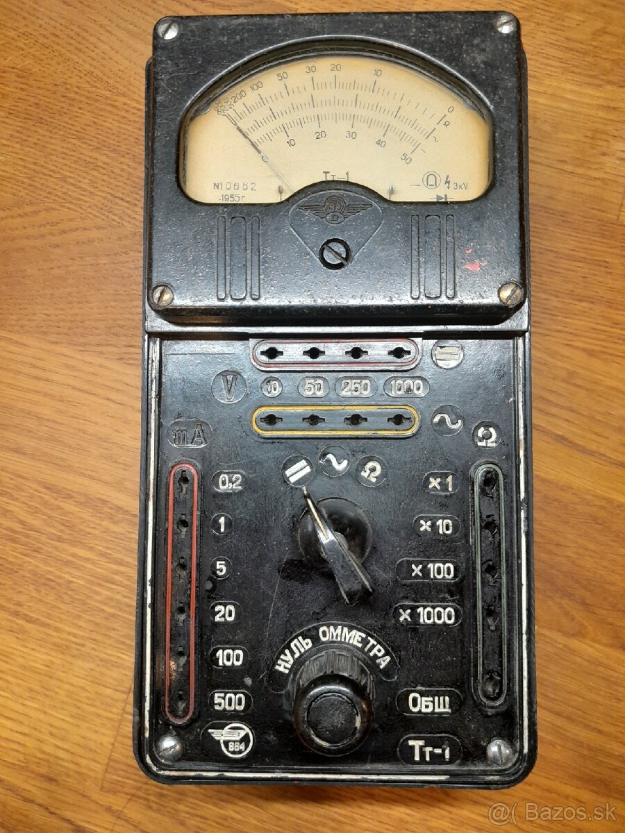 Predám multimeter TT-1, 1955 rok výroby