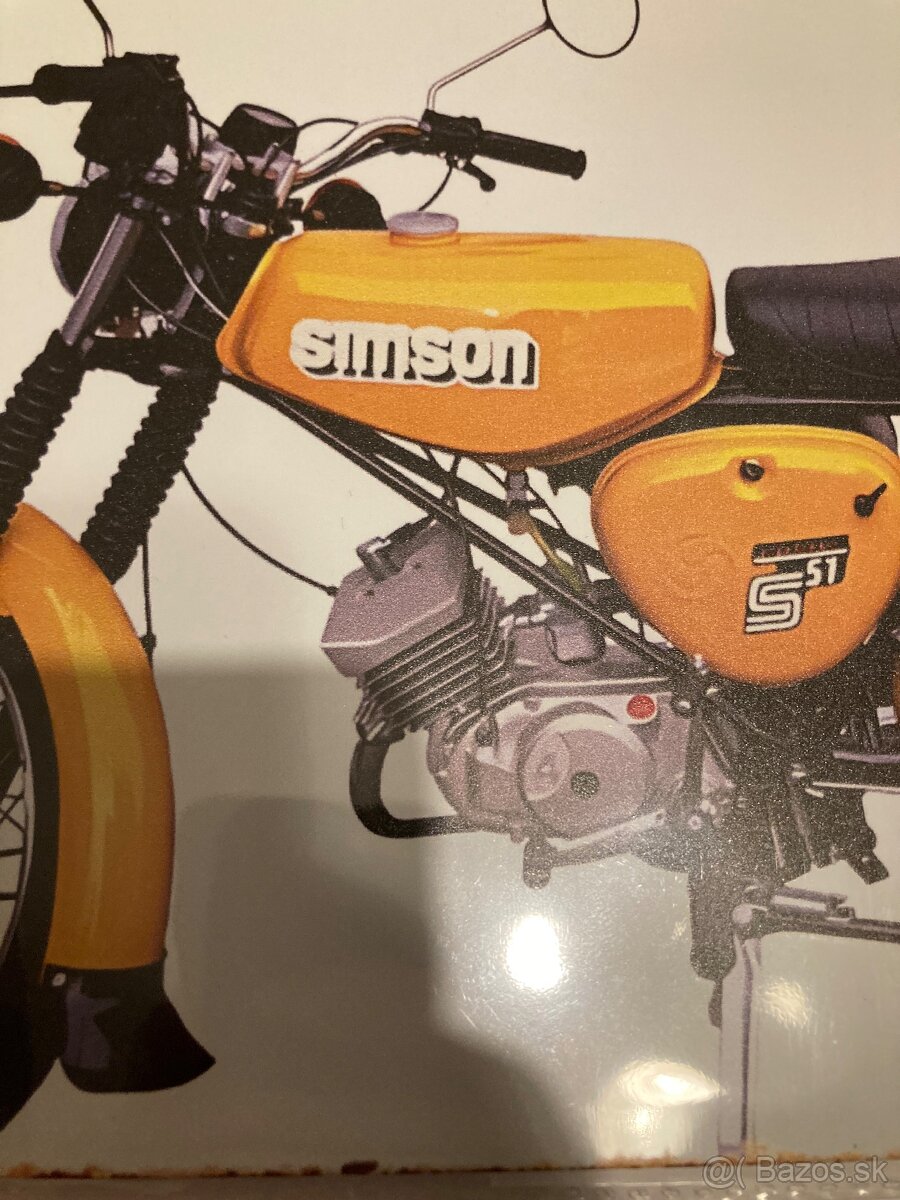 Simson S51 plechové cedule. 30x20