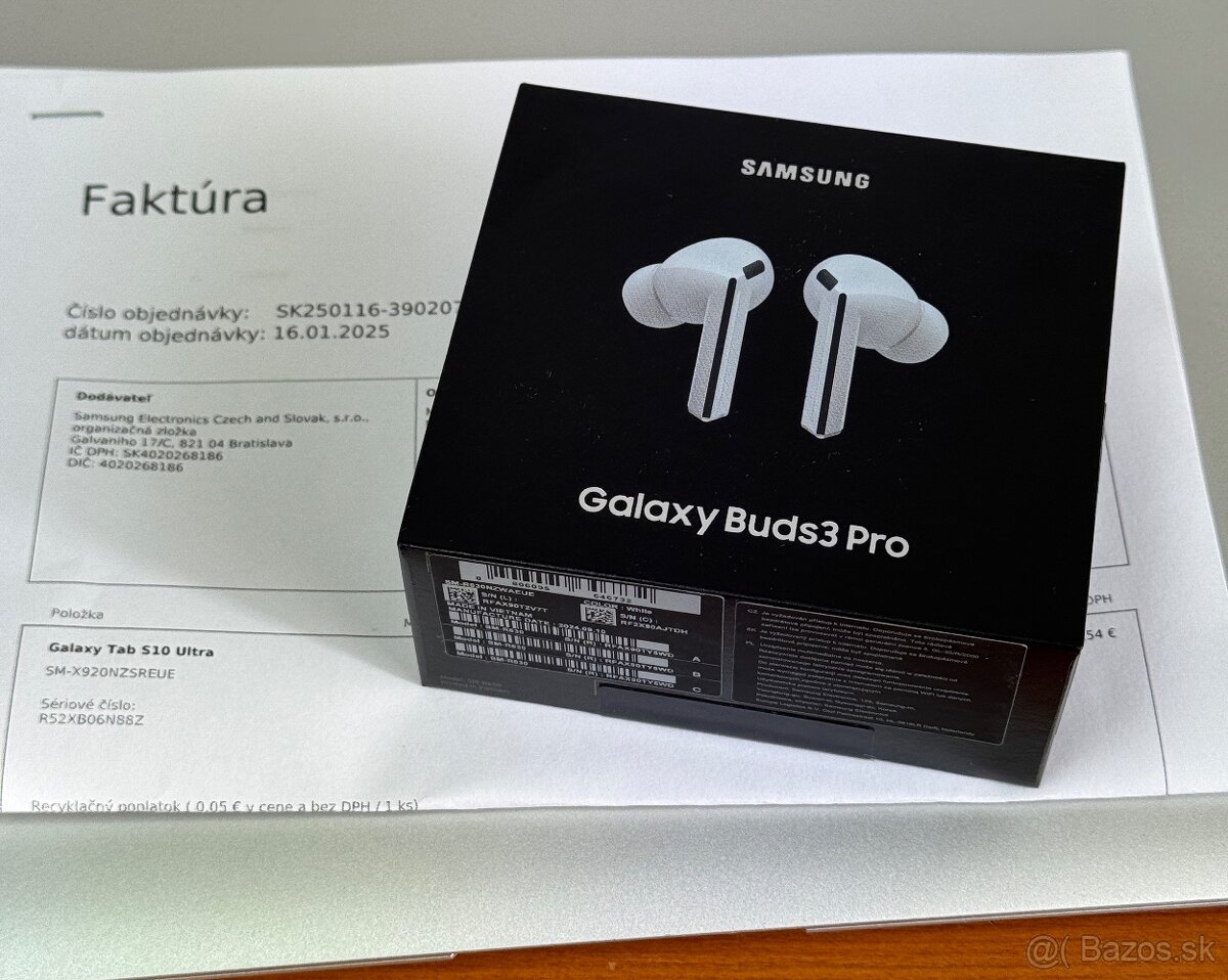 Samsung Galaxy Buds 3 Pro - zapečatené, 2r záruka