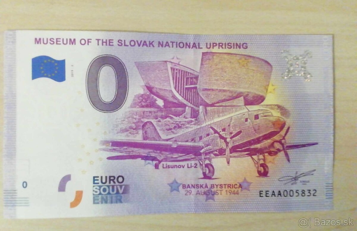 0€ suvenír Slovensko  2019