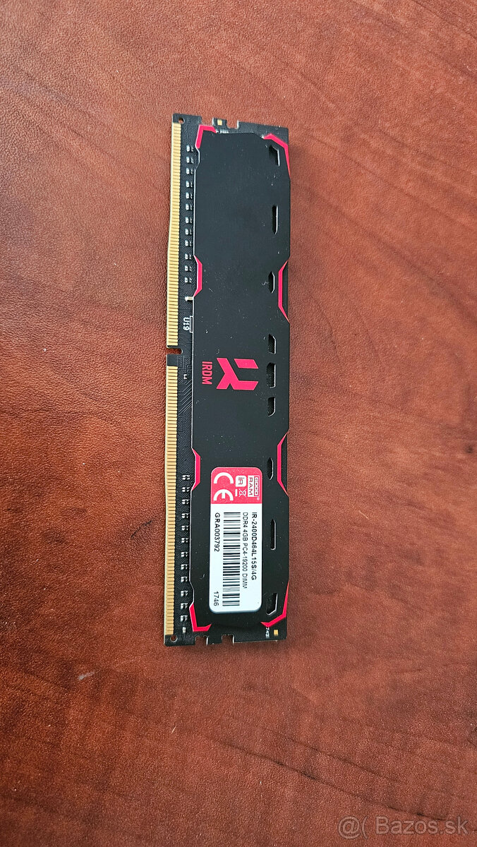 Predám RAM 4GB DDR4 19200 DIMM