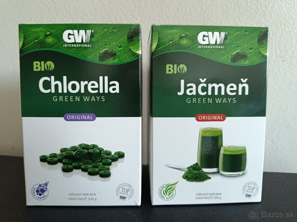 Jačmeň, chlorella Green Ways