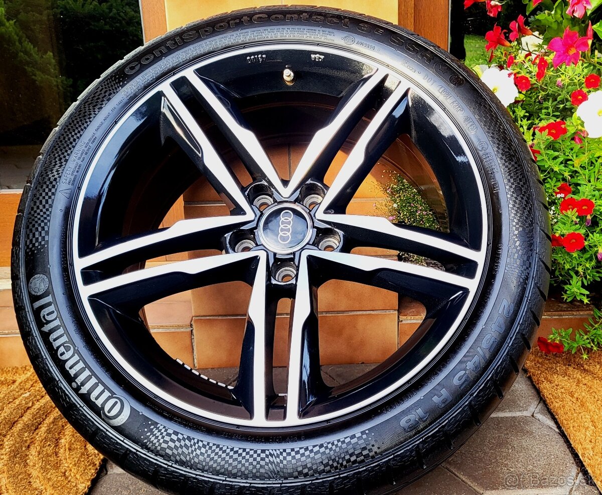 alu R18 5x112, letné pneu 245/45, Audi A5, /+ Mercedes /