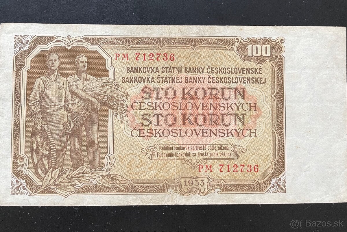 100 korún 1953