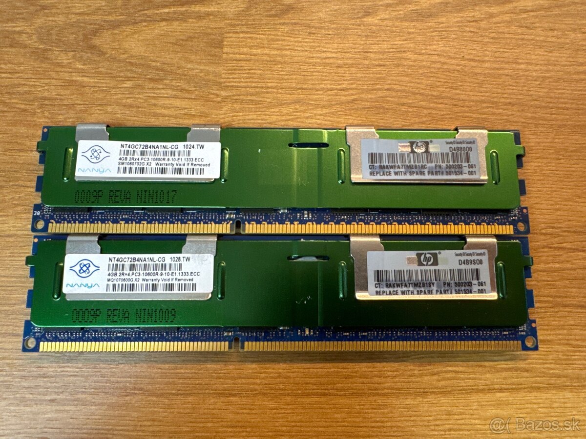 RAM 4GB 2Rx4 PC3 10600R