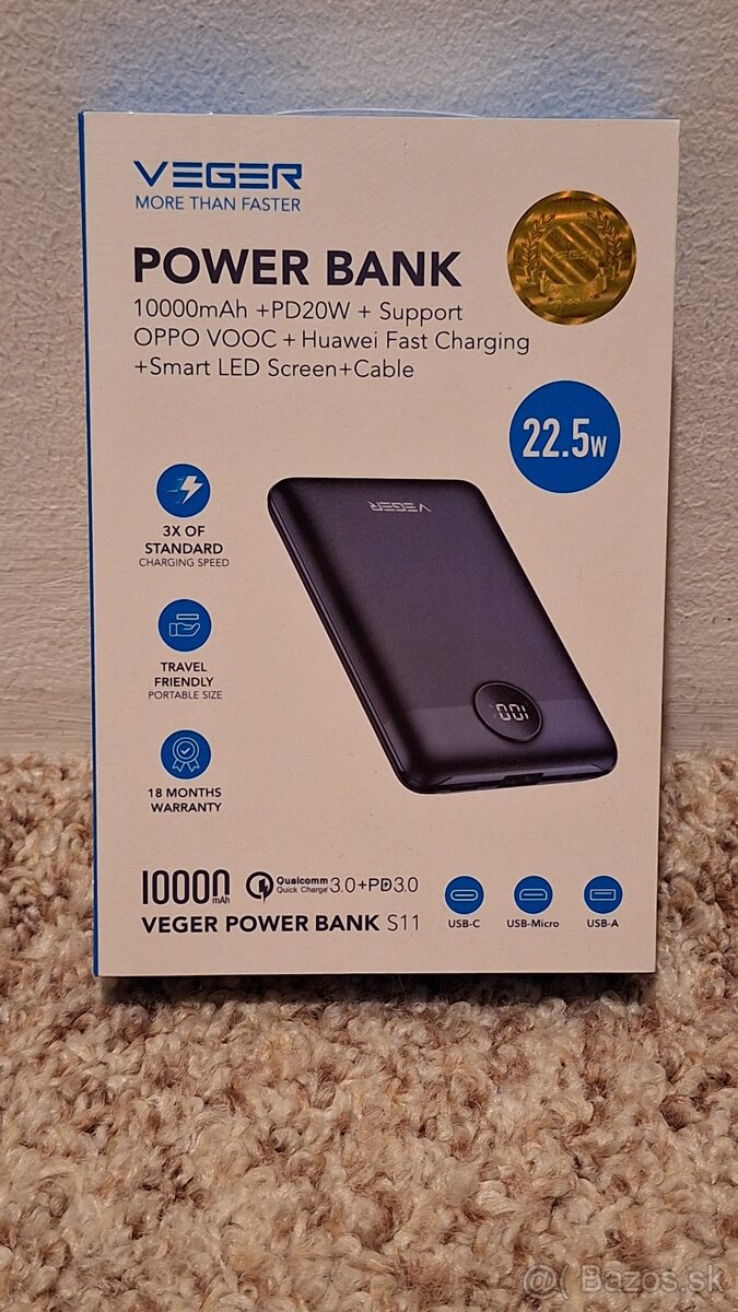 Veger powerbanka 10.000 mAH