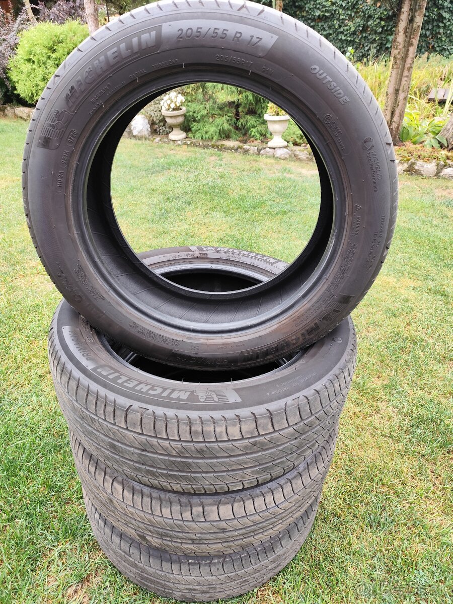 Letné Michelin Primacy 4 205/55R17 Dot 0720 6 mm