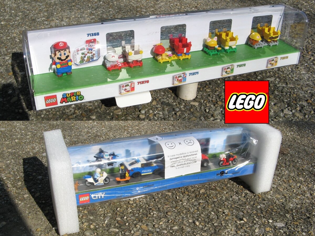 LEGO CITY a SUPER MARIO vitriny