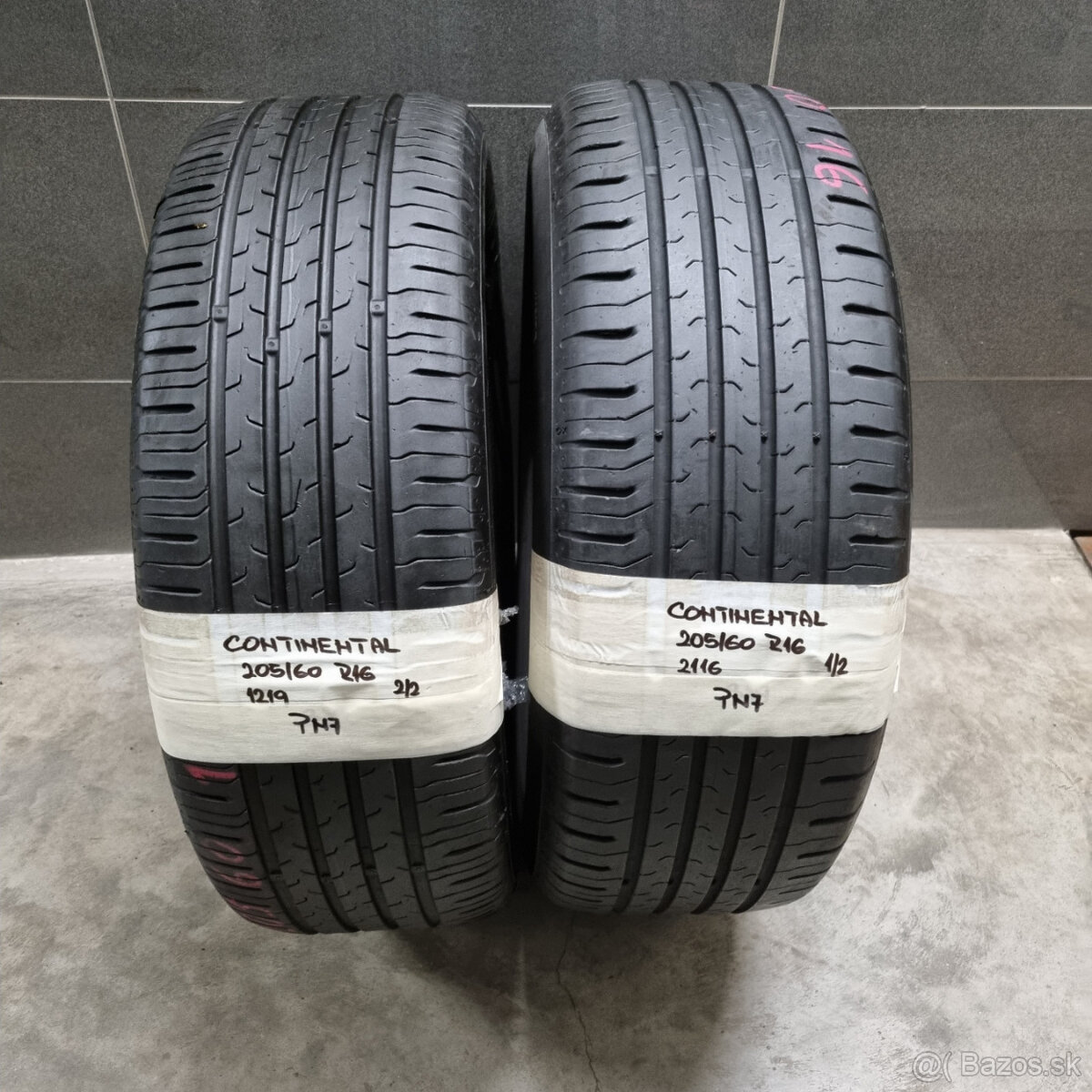 Letné pneumatiky pár 205/60 R16 CONTINENTAL