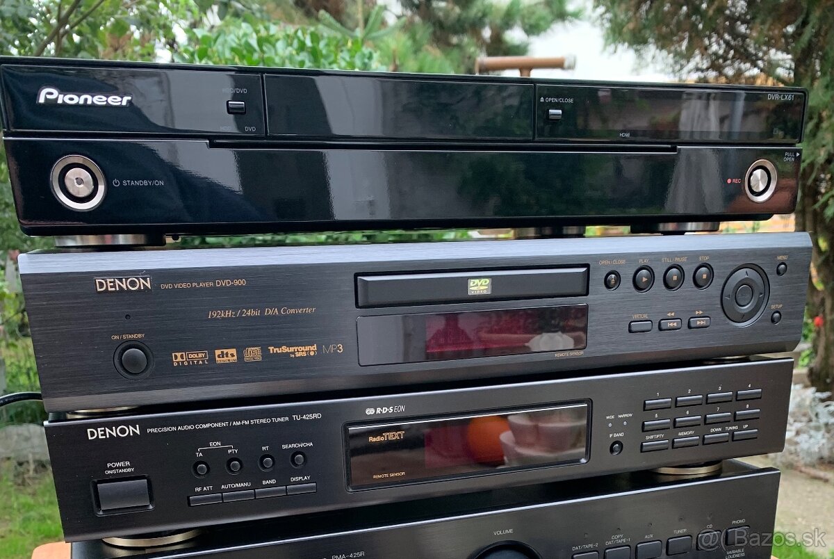 Predám Denon komponenty Tuner,DVD,Pioneer DVR,ONKYO CP1400A