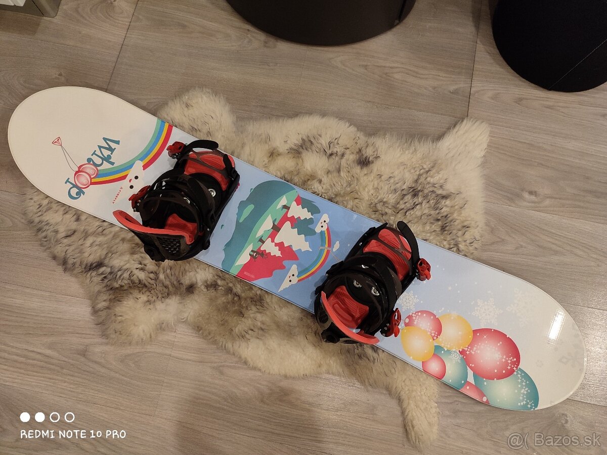 Snowboard 128 cm s viazaním ÚPLNE NOVÉ