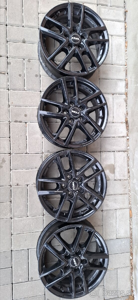 Alu disky R15 5x100 , Rial zánovné