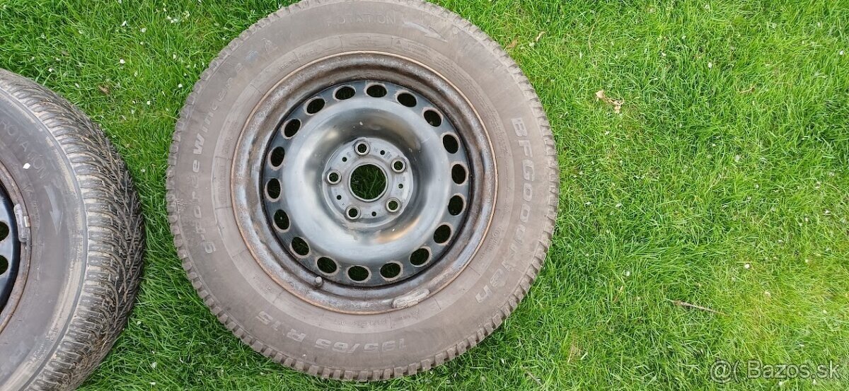 195/65 r15 nove zimne pneumatiky + disky 5x112