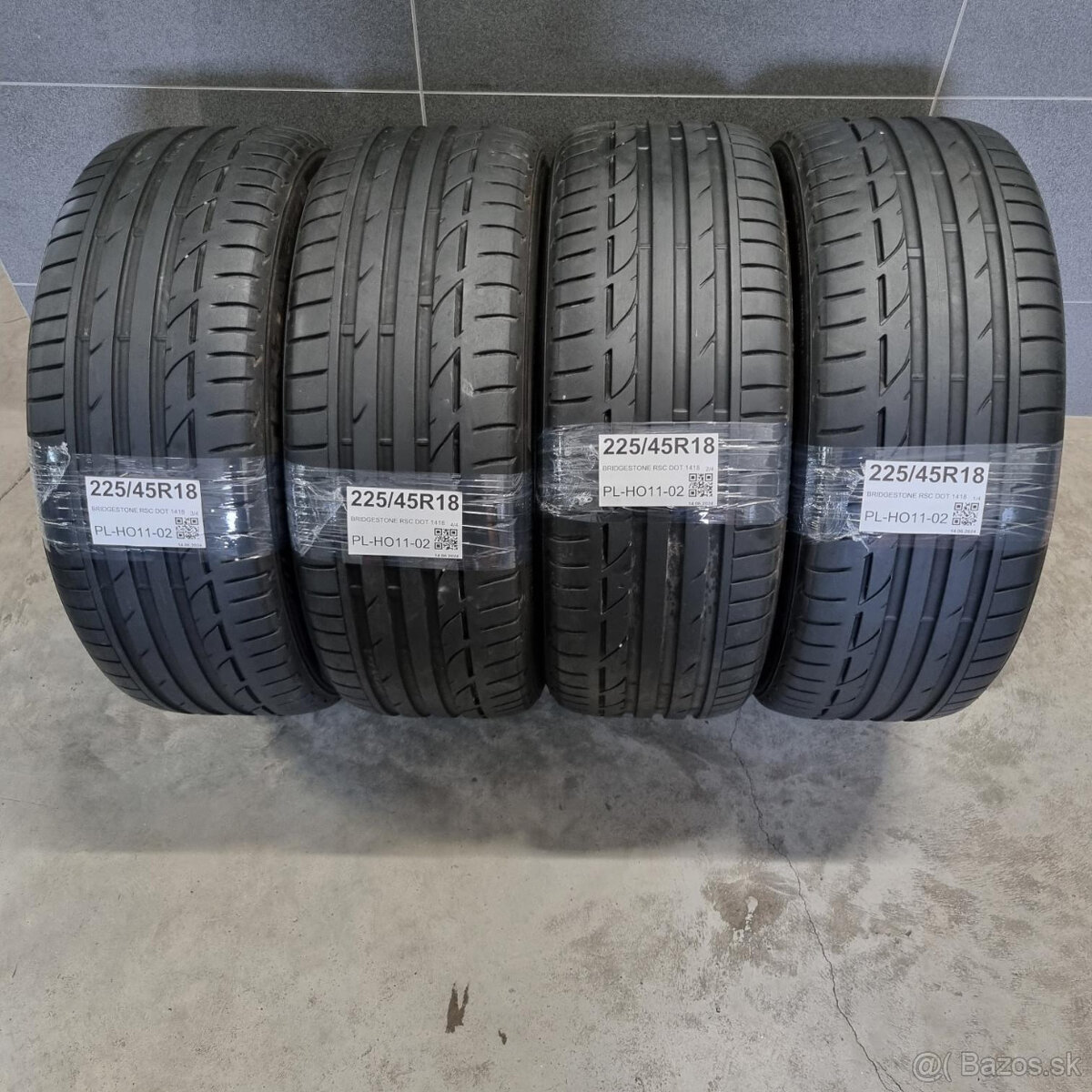 Letné pneumatiky 225/45 R18 BRIDGESTONE RSC DOT1418