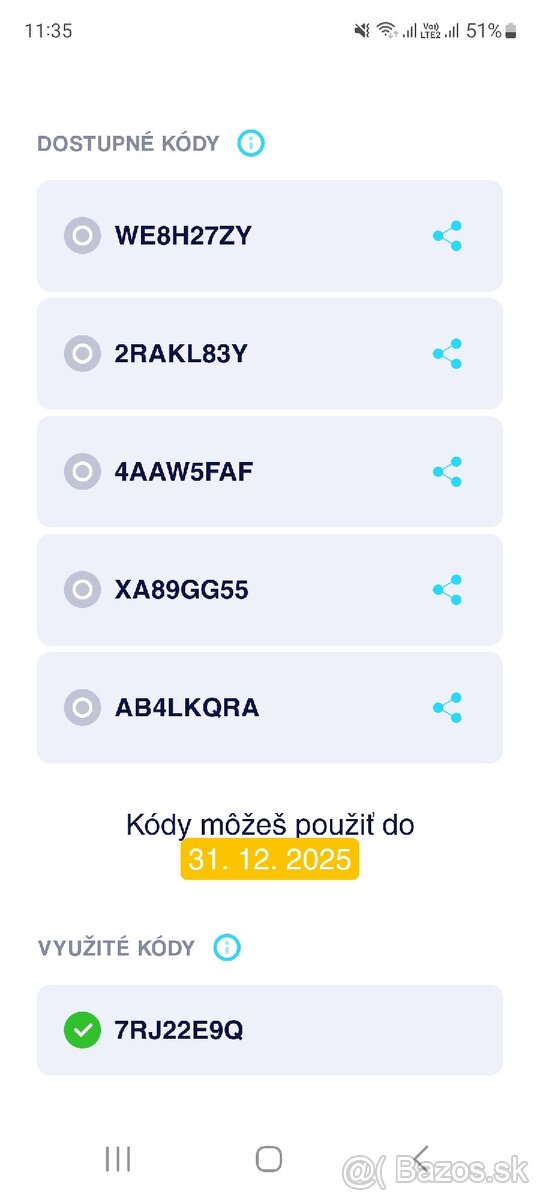 Kódy pre radosť 50%