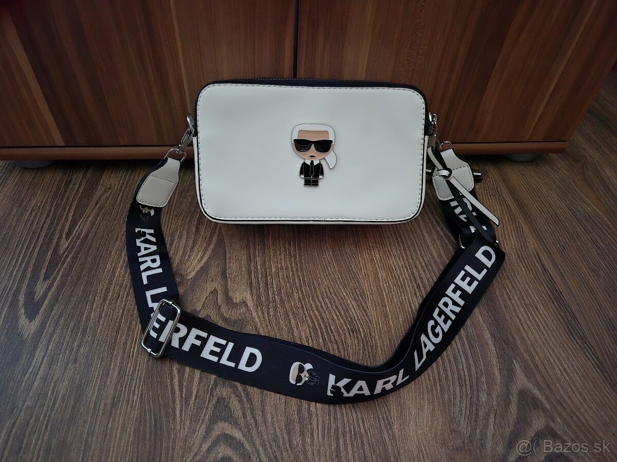 kabelka Karl Lagerfeld crossbody biela