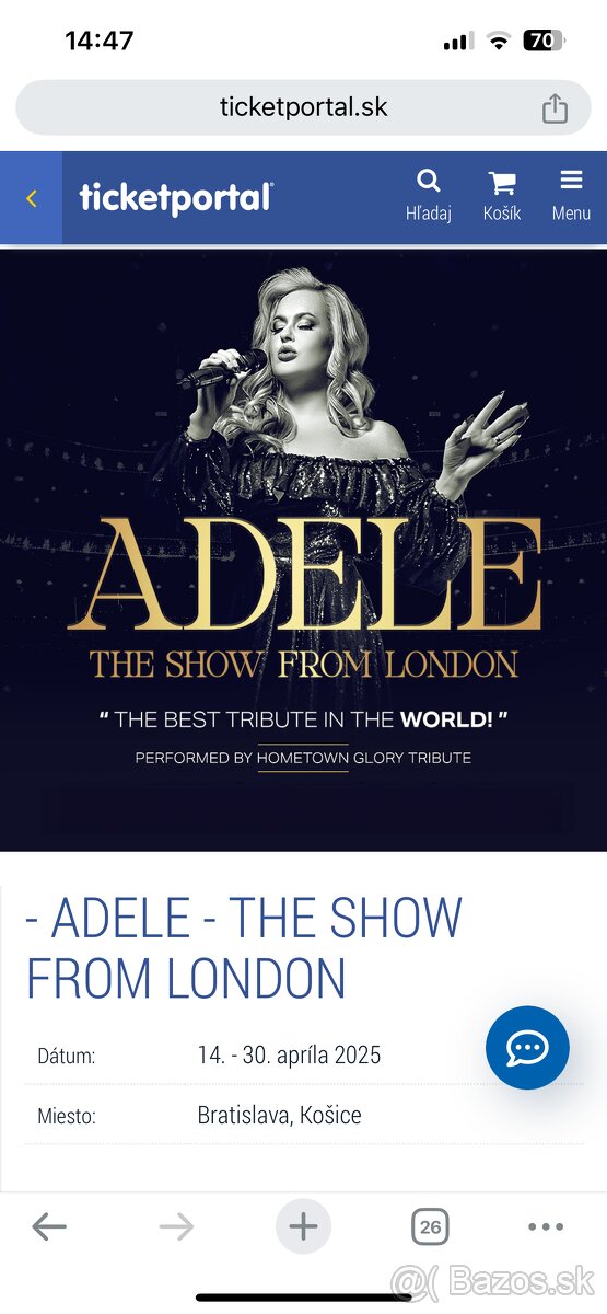 ADELE the show fromLondon