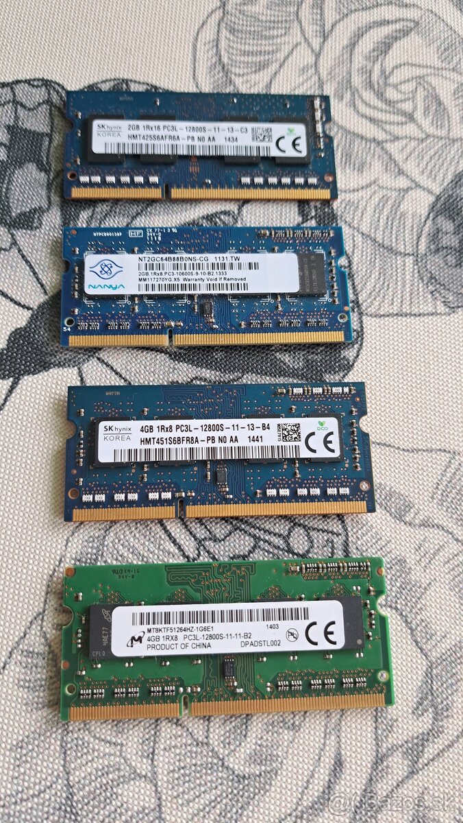 RAM DDR3 SODIMM 2GB, 4GB do notebooku