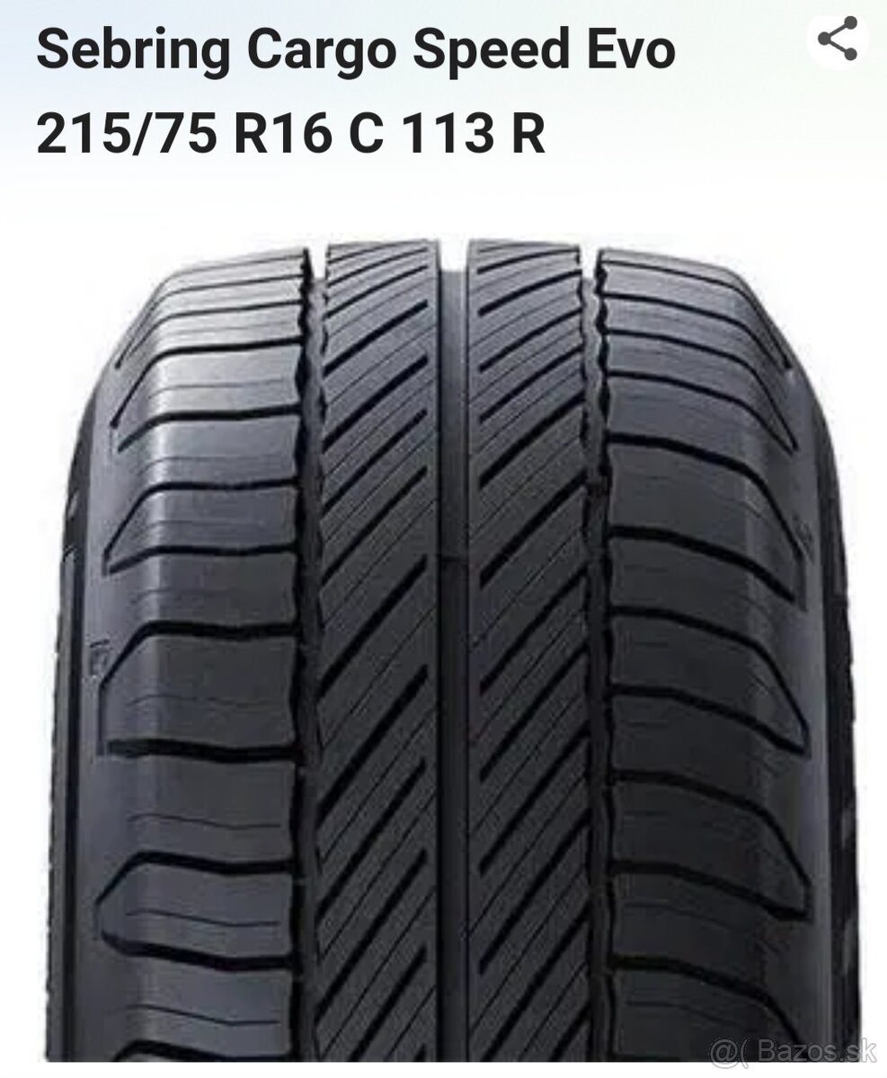 Sebring 215/75 R16 C 113 R 4x nová pneumatika