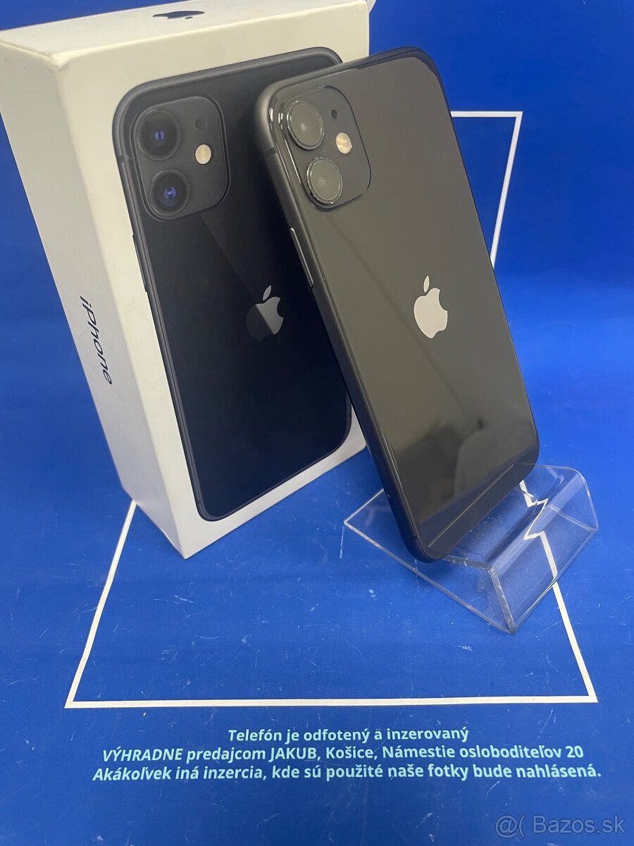 Apple iPhone 11  64GB BLACK Batéria 100%