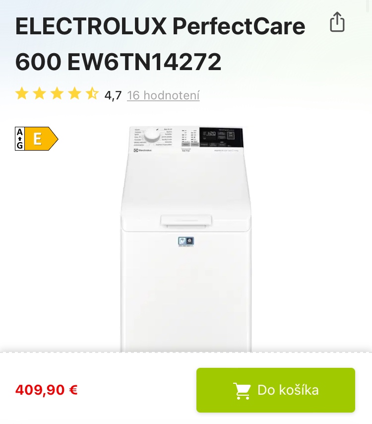 Pracka ELECTROLUX PerfectCare 600