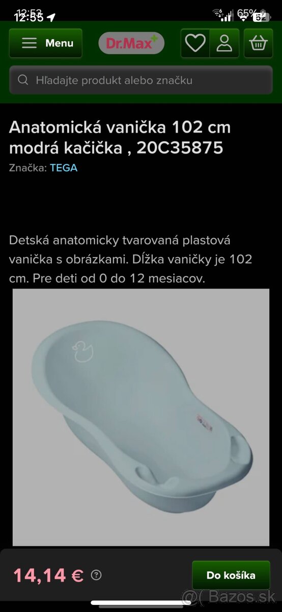 Vanička na kúpanie