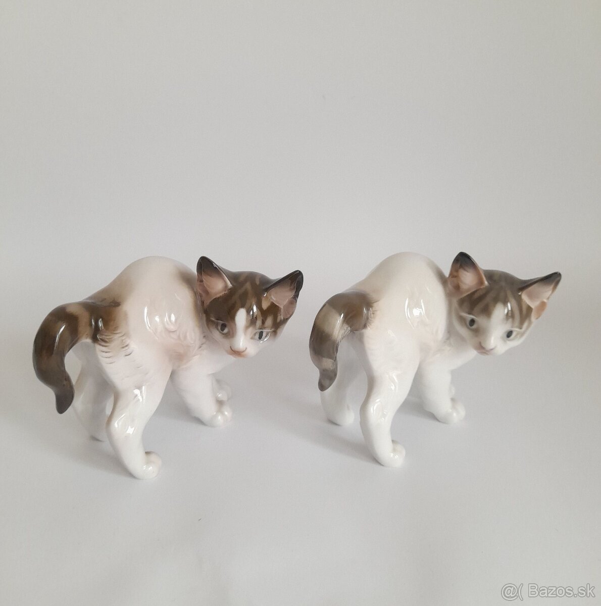 Starožtné porcelánové figurky koček - Rosenthal - Německo