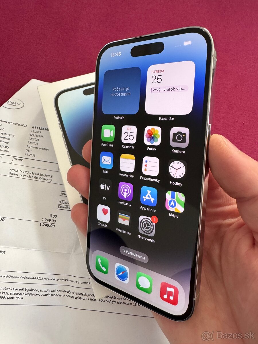 iPhone 14 Pro 256GB Silver v záruke NAY