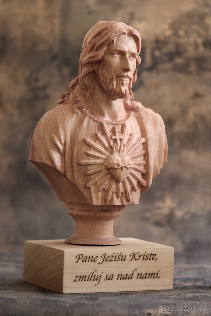 Ježis Kristus - drevená busta 32 cm