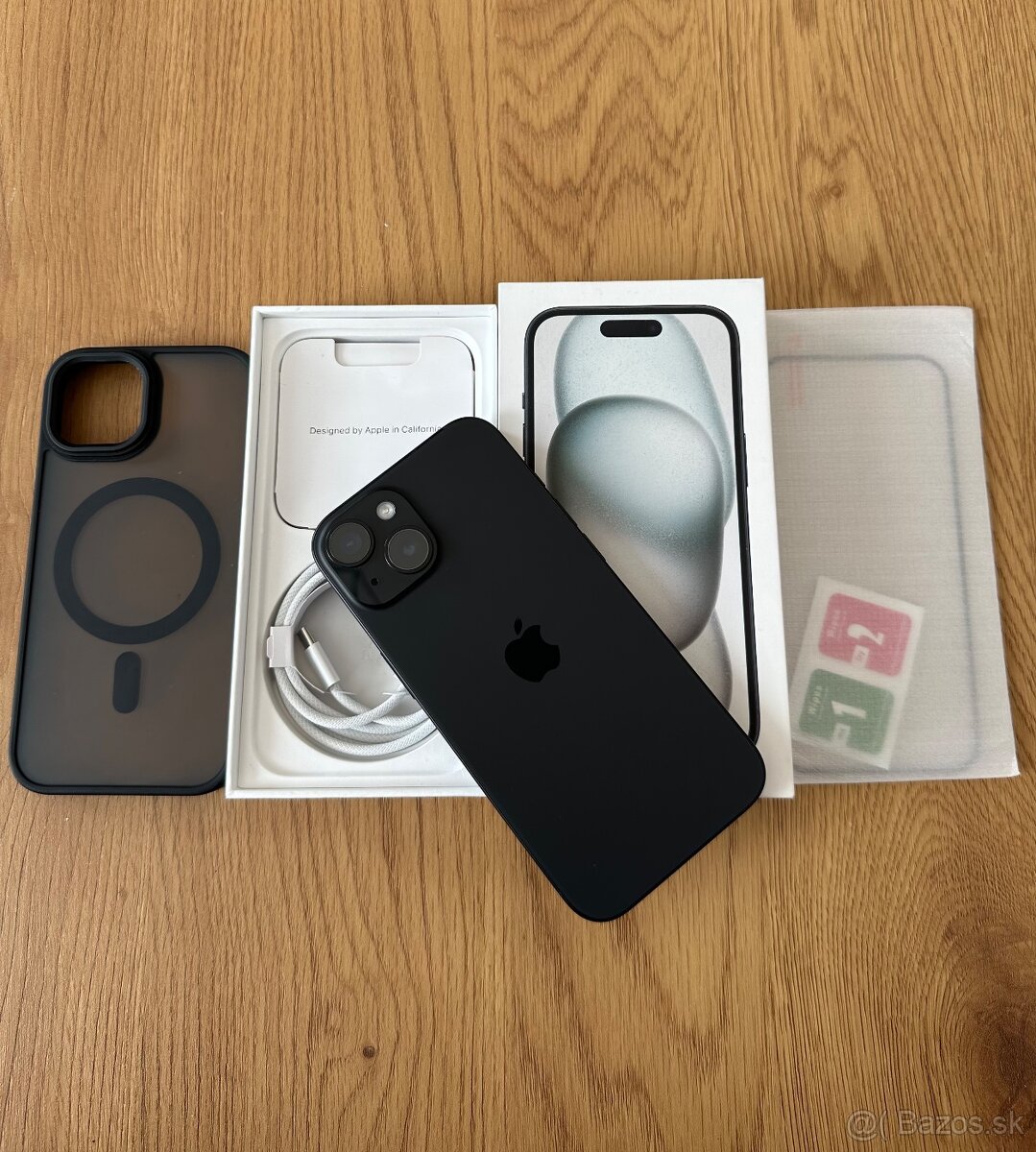 iPhone 15 128 gb Black - komplet príslušenstvo, záruka