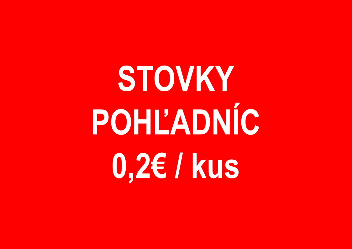 POHĽADNICE - stovky kusov