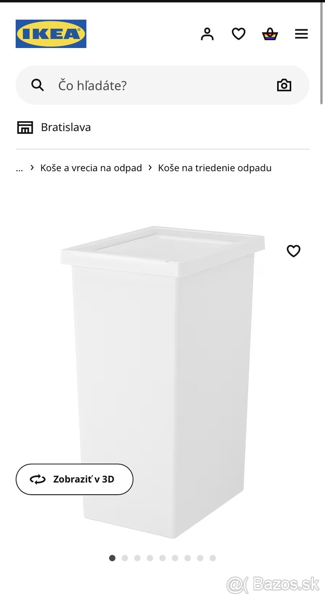 Kôš IKEA filtre