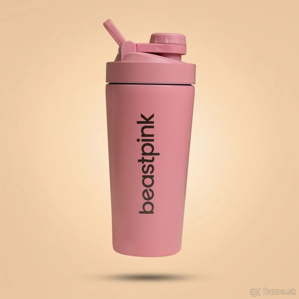 Šejker Steel 650 ml Pink - BeastPink (poškodený,ale funkčný)