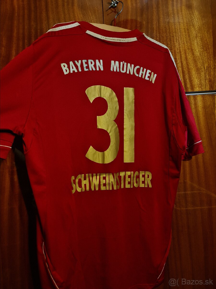 Originálny dres Bayern Mníchov 2011/12 – Schweinsteiger #31