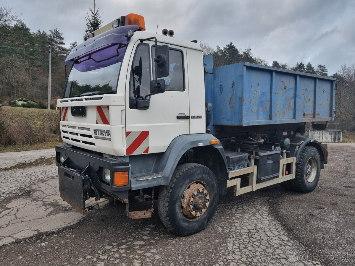 MAN (STEYR) 18.284 4x4 nosič kontajnerov